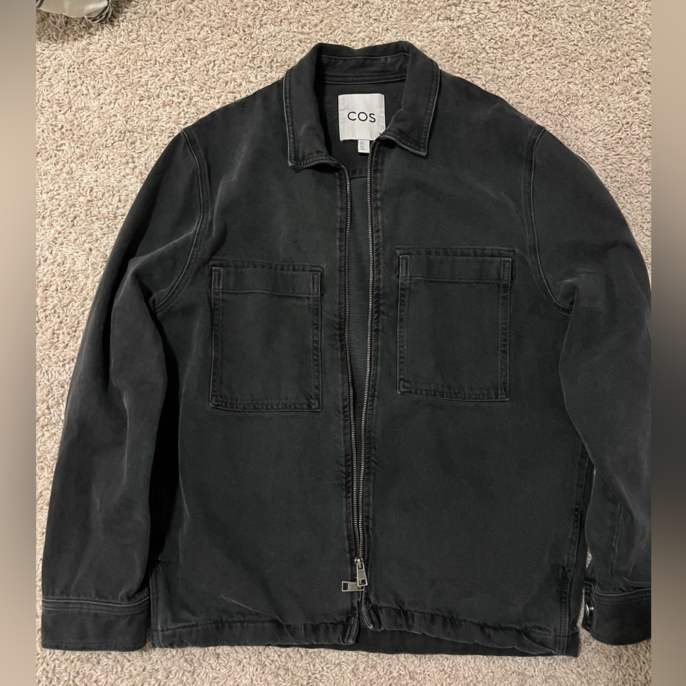 Cos Denim Jacket Washed (Black Size M)